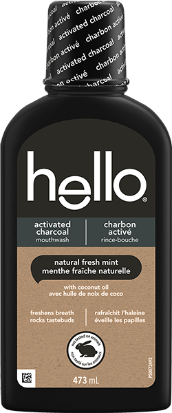 Activated charcoal mouthwash