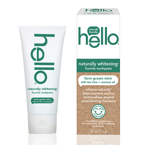 hello® naturally whitening fluoride toothpaste hello products